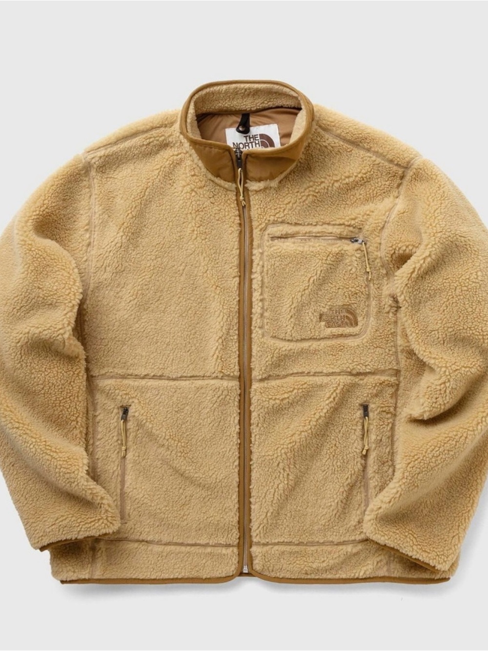 The North Face Extreme Pile Fullzip Jacket Beige Fleece Jacket - Men’s Size XL